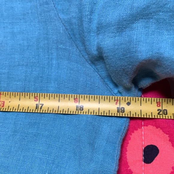 Cynthia Ashby 3/4 sleeve linen trapeze dress. - Picture 5 of 6